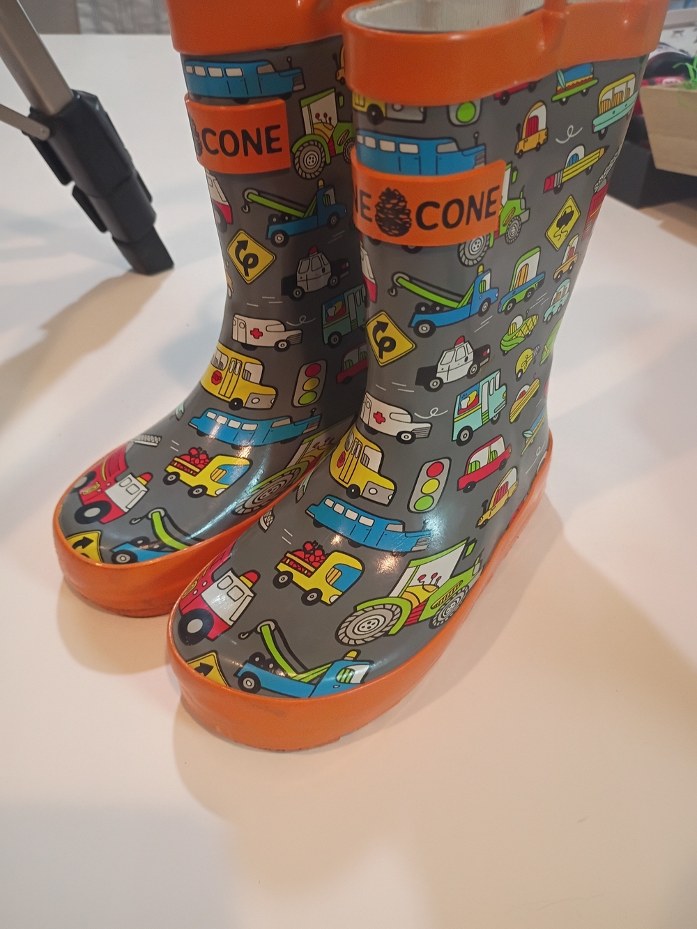 Lone Cone Vehicle Print Rain Boots